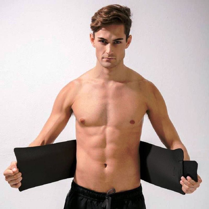 Vbhretail Faster weight loss sliming JKL67 band waist trimmer Slimming Belt  (Black)