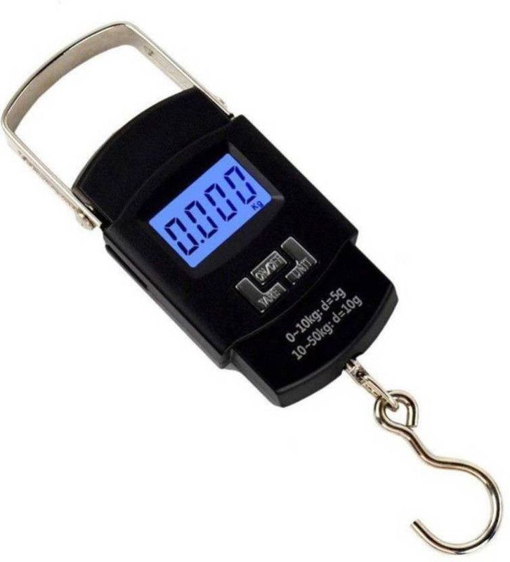 MG SALESS Digital Heavy Duty Portable 50Kg Scale for Kitchen and Luggage (WH-A08) Weighing Scale  (Black)
