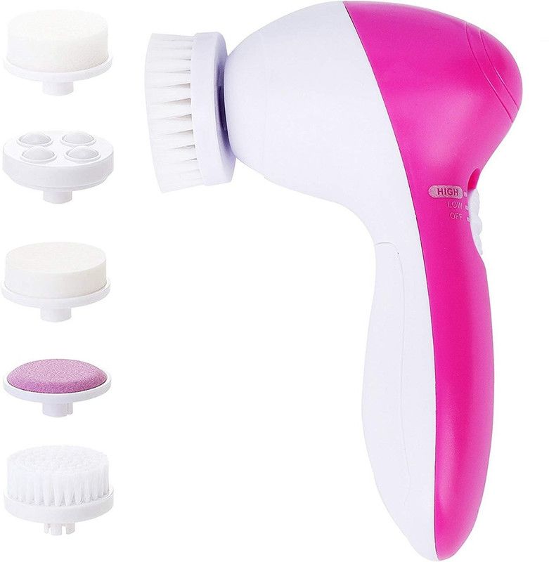 vyog Enterprise MASSAGER12544 5-in-1 Smoothing Body Face Beauty Care Facial Massager  (Pink)