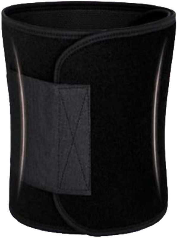 RBS New Soft (ALL SIZE) Men and Women Waist Trimmer Neoprene Sweat Slim Body Shaper Slimming Belt  (Black)
