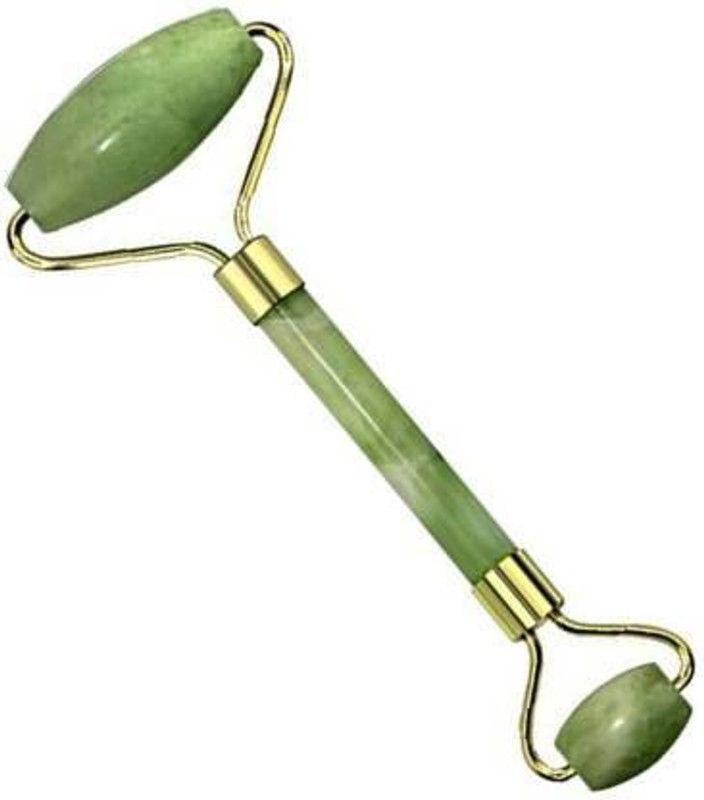 kankai fashion STONE FACIAL ROLLER Roller Face Massager For Women Men | 100% Natural Jade Stone Facial Roller Massage with Gua Sha Tool for Face Eye Neck Foot Massage Massager  (Green)