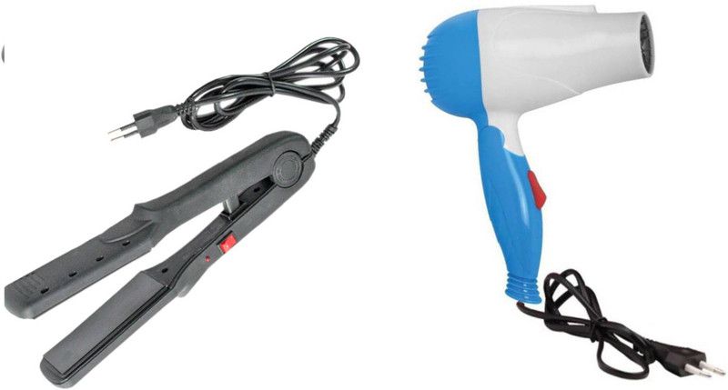 POCKETFRIENDIES 1290 DRYER AND 522 HAIR STRAIGHTENER 213 Personal Care Appliance Combo  (Hair Straightener, Hair Dryer)