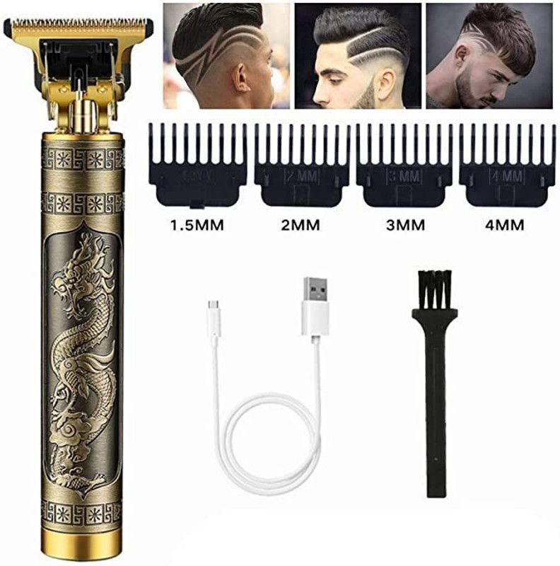 U Z A N I Professional 799 Golden Rechargeable Golden Trimmer Beard Trimmer M44 Trimmer 120 min Runtime 4 Length Settings  (Gold)