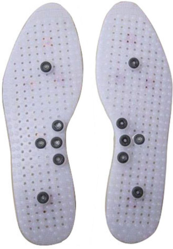 Nirogi Kaya 216 acupressure shoe shole height growth height increases full body massage with magnets Massager  (white)