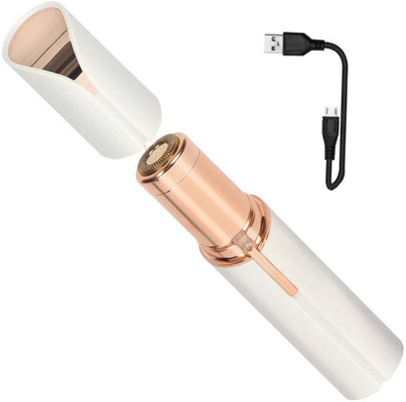 Frocel Premium Collection Selling Women Facial Hair Remover trimmer for Women Shaver machine tool Ladies Girls Electric fully safe Touch Expert Shaver For Women Trimmer 60 min Runtime 1 Length Settings  (White, Gold)