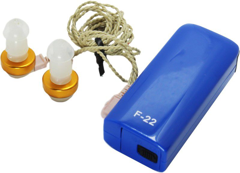 AKI Axon-F22 (Pocket Machine With V cord)- Sound Enhancement Amplifier Pocket Model Hearing Aid  (Blue)