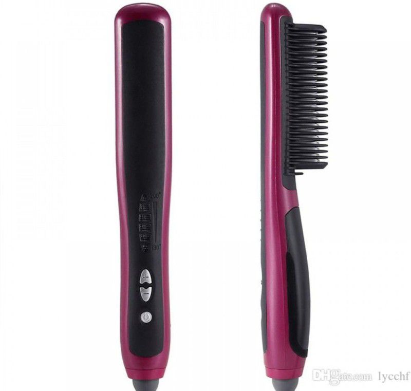 Olonga hair straightenerHQT-908A RED 0083 Hair Straightener Brush  (Red)