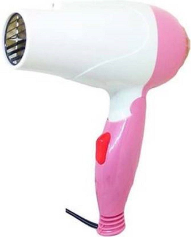 MAITRI ENTERPRISE ME-11-Electric Portable Foldable Daily Use Hair Dryer2 Speed Control Hair Dryer  (1000 W, White Pink)
