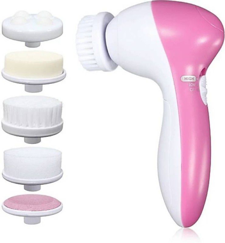 Bluejack 5 IN1 MASAGER B1 5 in 1 Beauty care Massager (Multicolor) Massager  (Pink, White)