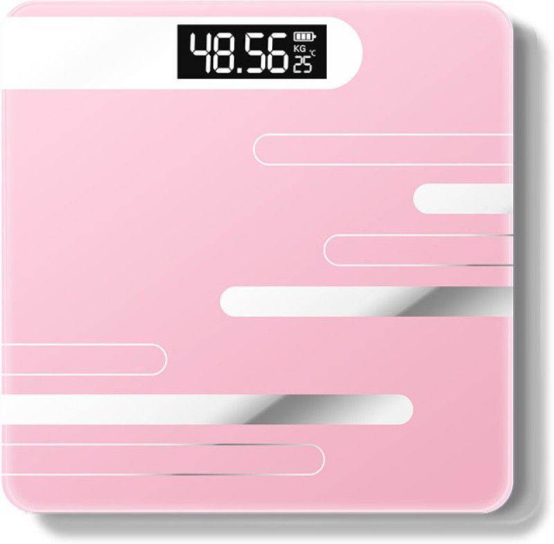 ACU-CHECK Heavy Duty 180kg Glass Human Body Fat Weight Scale Digital Body Weighing Scale Weighing Scale  (Pink)