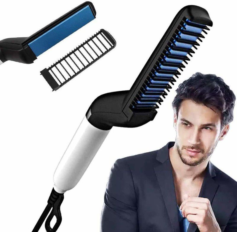FLYBUY Beard Straightener Hair Comb, Hair Curler Show Cap Tool for Men 2541028 Hair Straightener  (Multicolor)