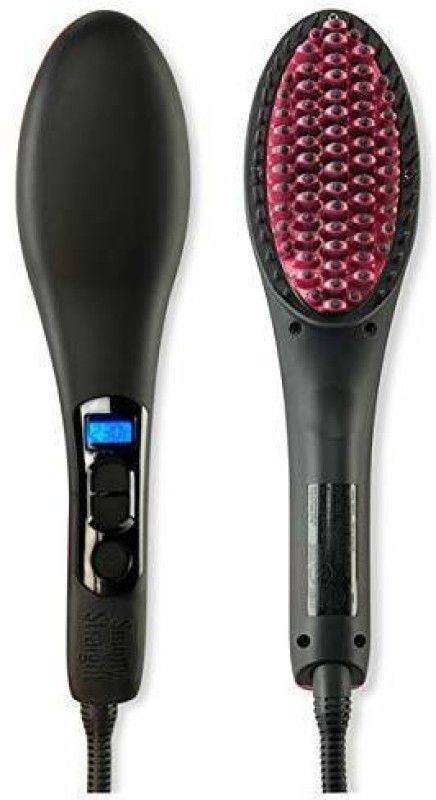 AkhandAnandArt 3 in 1 Electric Comb Brush Nano Straightening Hair Straightener 3 in 1 Electric Comb Brush Nano Hair Straightener Brush  (Black)
