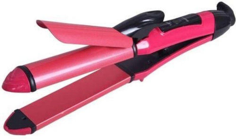 SHARUJA 2 in 1 Hair Straightener and Curler High Quality Hair Straightener  (Pink)