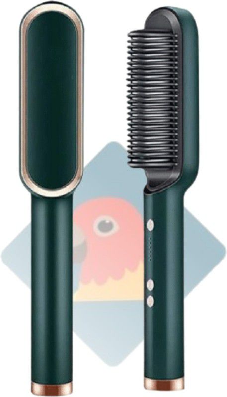 FINCH Hair Straightener Comb for Women & Men Hair Style RP-087 Hair Straightener Brush  (Multicolor)