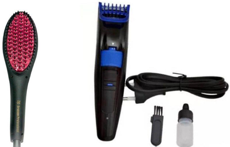POCKETFRIENDIES SIMPLY STRAIGHTNER AND 2088A BLUE TRIMMER Z224 Personal Care Appliance Combo  (Hair Straightener, Trimmer)
