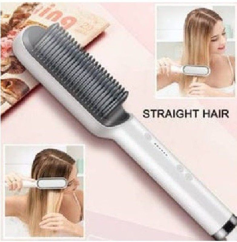 D.J. ENTERPRISES Hair Straightener FH909 Hair Straightener Brush  (WHITE)