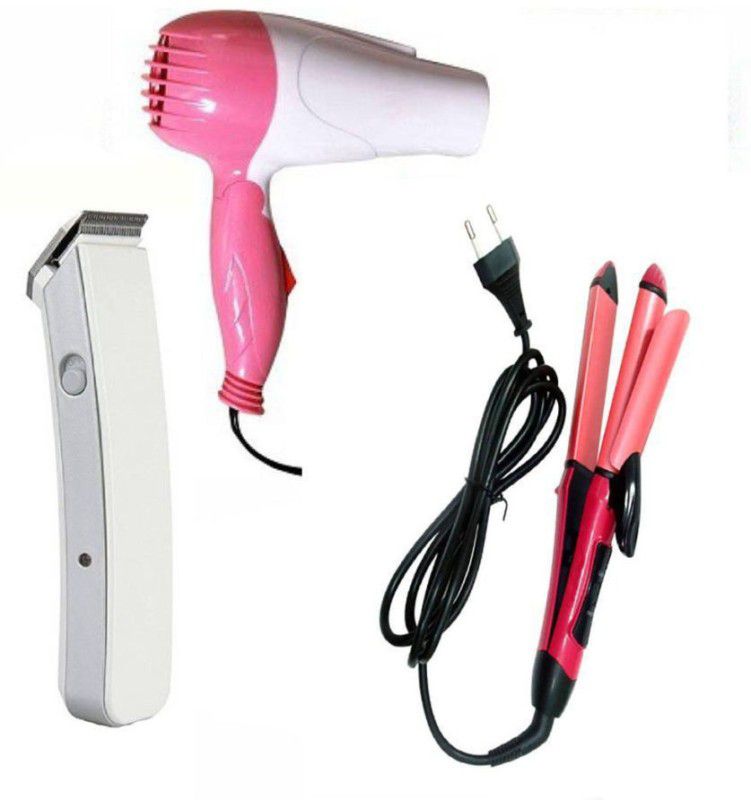 POCKETFRIENDIES COMBO SET OF DRYER, 216 TRIMMER AND STRAIGHTENER (2009) Personal Care Appliance Combo  (Trimmer, Hair Straightener, Hair Dryer)