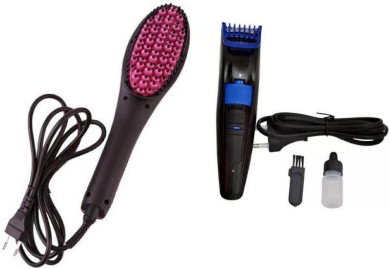 POCKETFRIENDIES SIMPLY STRAIGHTNER AND 2088A BLUE TRIMMER Z223 Personal Care Appliance Combo  (Hair Straightener, Trimmer)