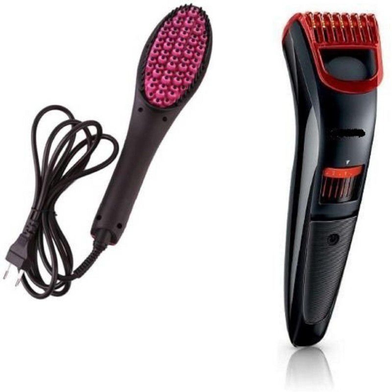 POCKETFRIENDIES SIMPLY STRAIGHTNER AND 2088A RED TRIMMER Z232 Personal Care Appliance Combo  (Hair Straightener, Trimmer)