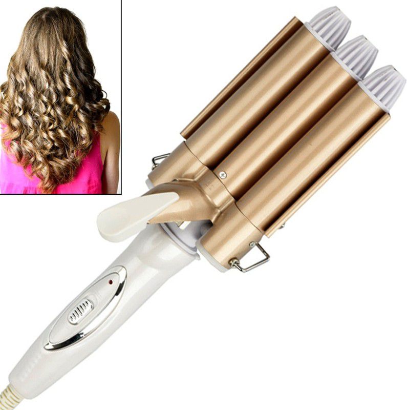 KMIEE 45W Professional Ceramic Hair Curler Curling Iron Rod Wand Hair Styling Tool Electric Hair Curler  (Barrel Diameter: 10.9 cm)