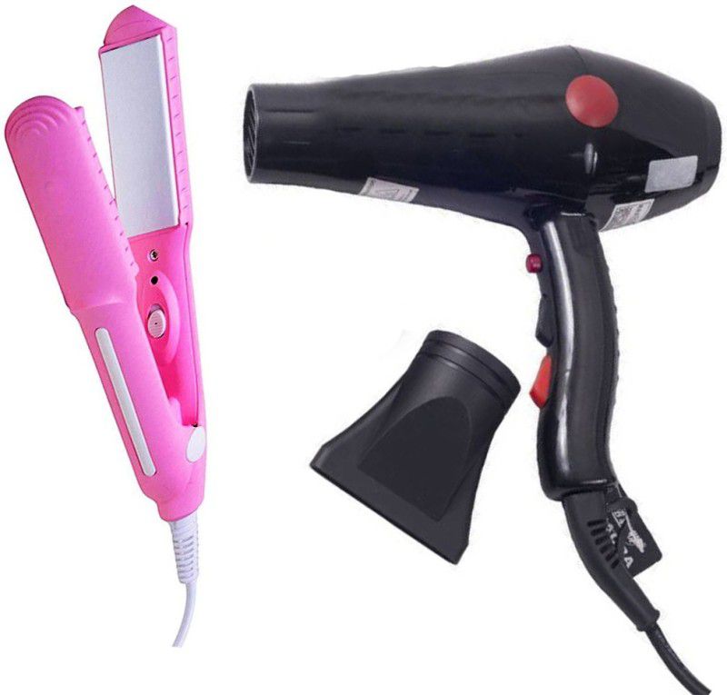 DKEAGO Combo of Hair Dryer 2800 & SX-8006 Hair Straightener Personal Care Appliance Combo  (Hair Dryer, Hair Straightener)