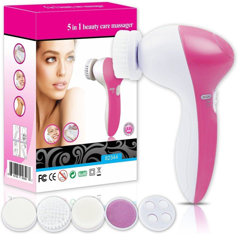 LogicInside 5 IN 1 Beauty Care Massager Pore Cleaner Facial Cleanser System & Brush