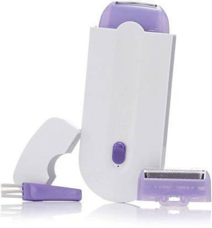 SR Online Finishing Touch Women's Painless Hair Remover Instant & Pain Free Laser Sensor Light Shaver Trimmer Runtime: 120 min Body Groomer for Men & Women  (White)