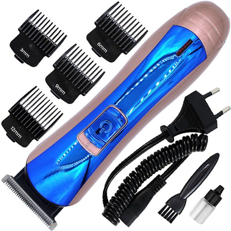 GIE Rechargeable Waterproof Professional Hair Clipper Beard Moustache Trimmer 7055 Fully Waterproof Body Groomer 120 min Runtime 4 Length Settings  (Multicolor)