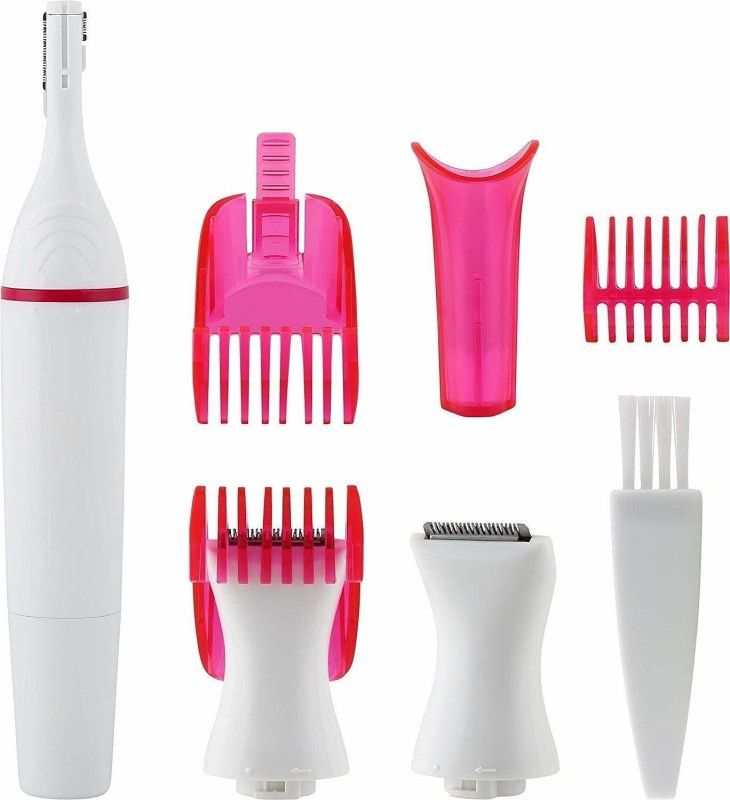 VibeX IVX - UI - 110 - Bikini Touch Beauty Complete Style and Trim Hair Trimmer Body Groomer 50 min Runtime 5 Length Settings  (White)