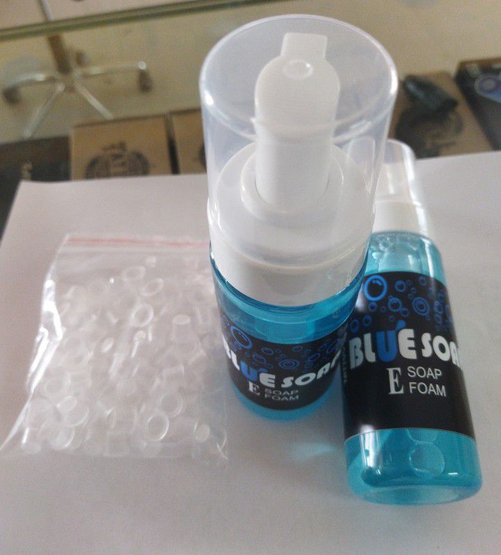 Mumbai Tattoo Blue soap (150ml) + L size ink cup free 100pic combo pack Tattoo Ink  (Blue 150 ml)