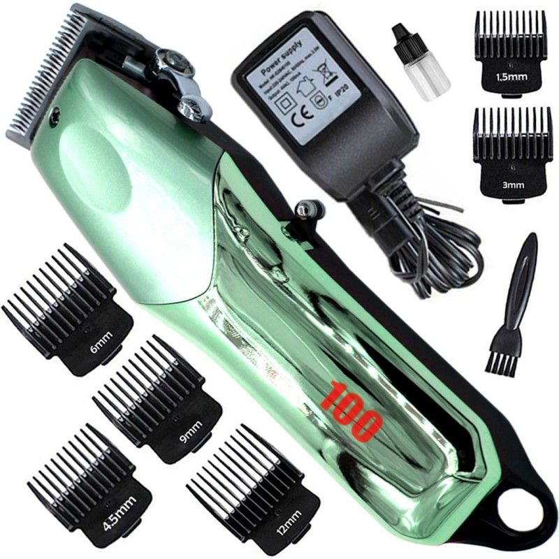 KMIE P 2in1 AC-DC Washable LED Display chargeable HairClipper Beard Moustache Trimmer Body Groomer 120 min Runtime 6 Length Settings  (Multicolor)