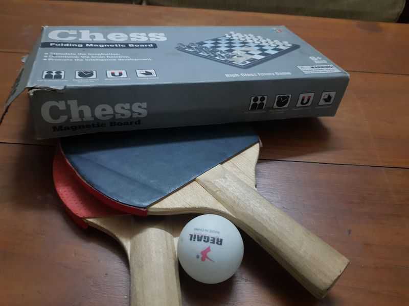 tablet tennis and magnetic chess