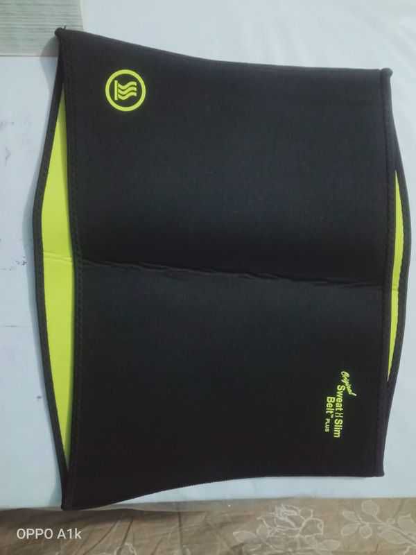 Sweat Slim Belt Plus- Black and Yellow