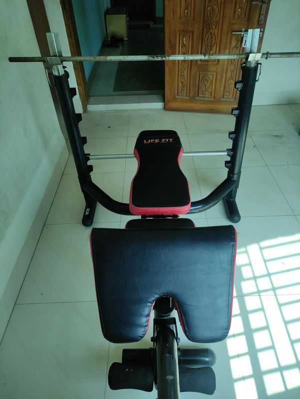 Multi function/purpose medium duty adjustable weight lifting bench