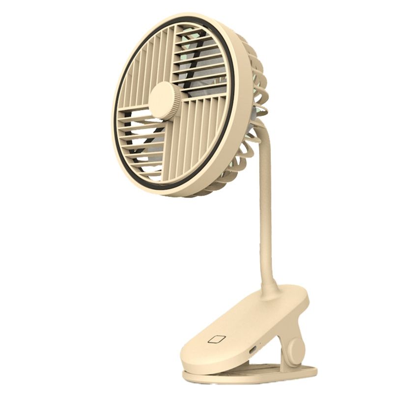 3 Speed Clip Electric Fan Desktop Fan Household Small Fan Portable Mini Fan Stroller Clip Fan ,yellow