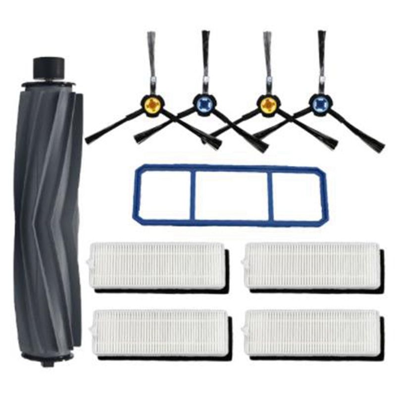 Main Brush Hepa Filter Side Brush Primary Dust Filter for Chuwi Ilife A7 A9S Vacuum Cleaner Parts Replacement Filter