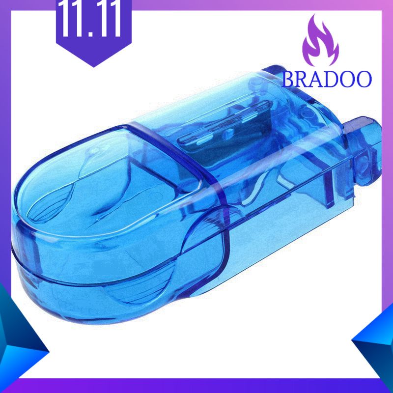 Medicine Pill Case Tablet Cutter Splitter Divide Safe Storage Compartment Box (Size: 87mm by 39mm by 24mm)