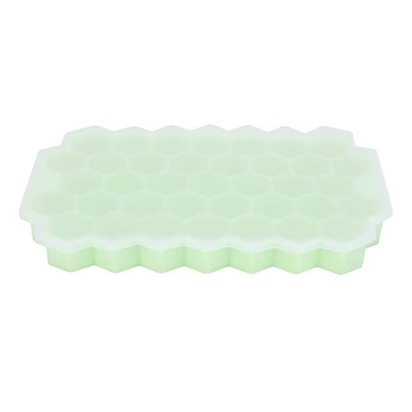 37 Grids Flexible Silicone Ice Trays Cubes Mold with Lid for Kitchen DIY Making Tool