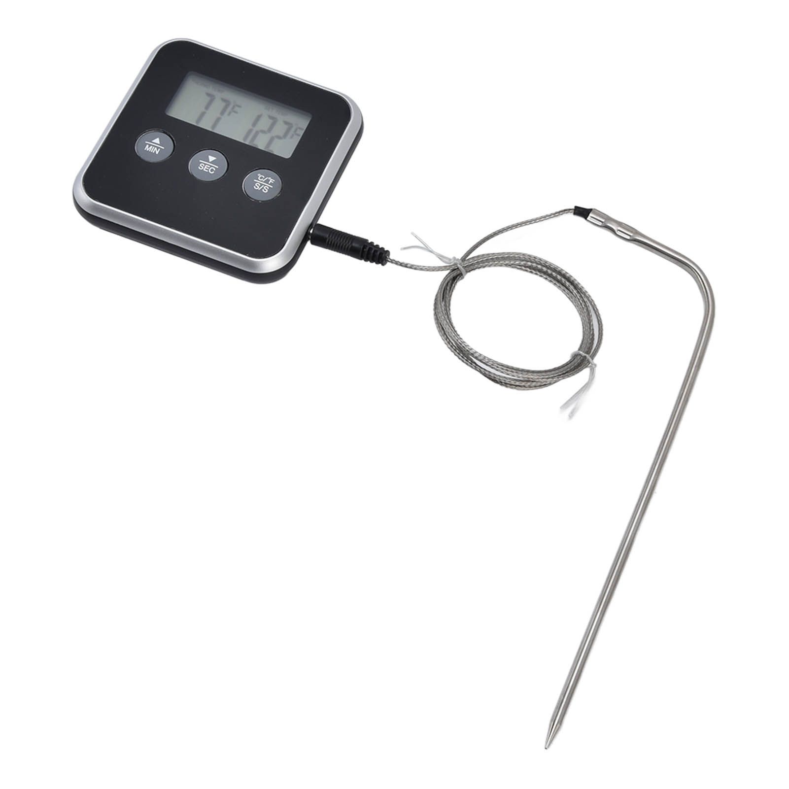 BBQ Thermometer Kitchen LED Display Smart Digital 3 Palcing Modes for Cooking Baking