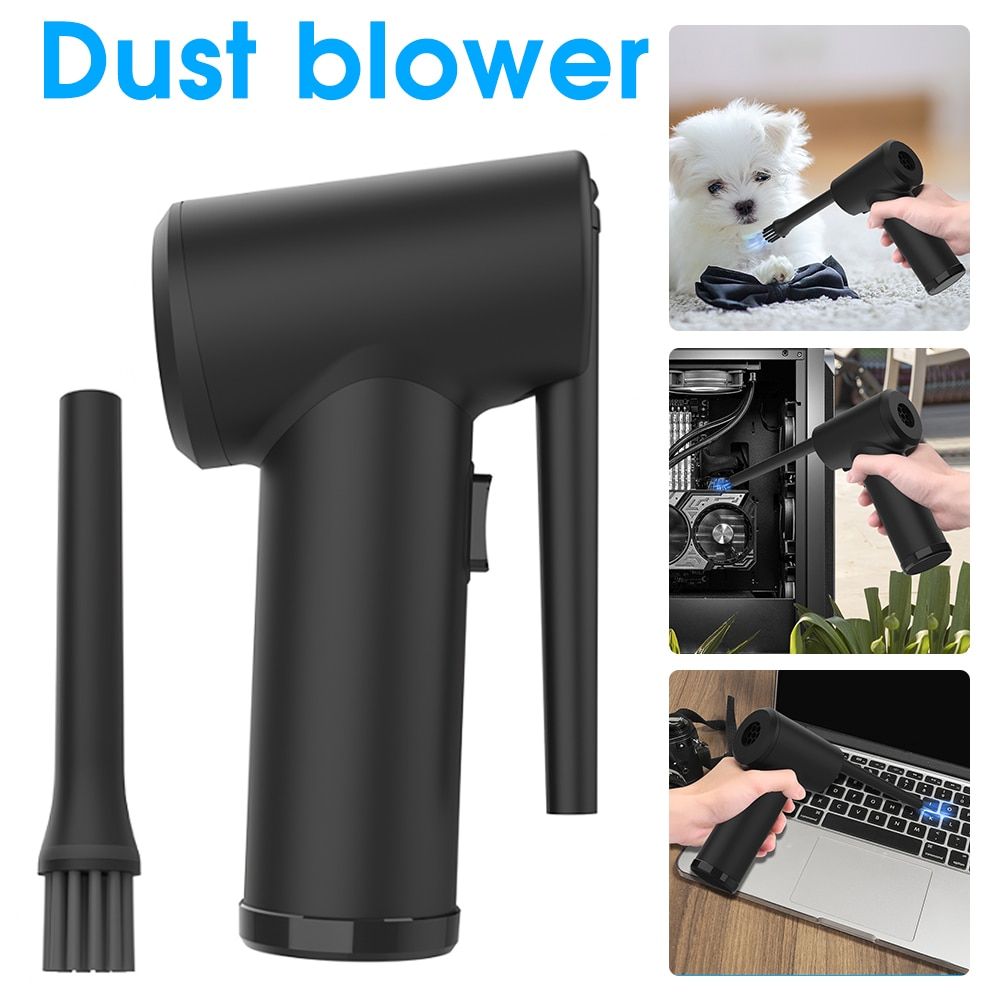 Wireless Air Duster Portable Dust Blower Handheld Dust Collector USB Rechargable Large Capacity for PC  Car Clean Keyboard
