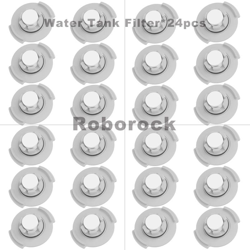 Water Tank Filter Spare Parts For XiaoRoborock S5 S50 S51 S55 S6 S60 S65 S6 Pure 1S 2S Robot Vacuum Cleaner Accessories-24pcs