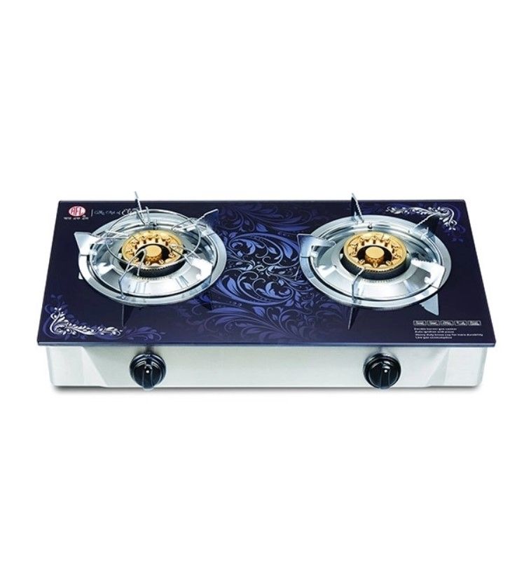 Double Glass LPG Gas Stove Elegant