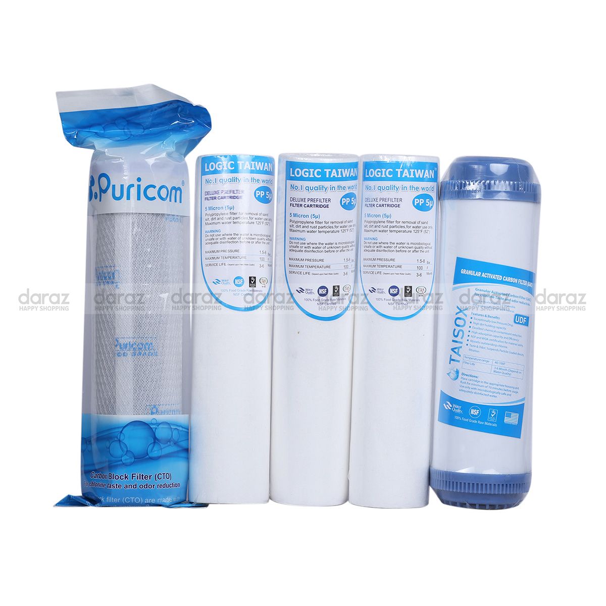 ৩ পিছ PP,১ পিছ CTO এবং ১ পিছ UDF 10" (5 pcs packeg)