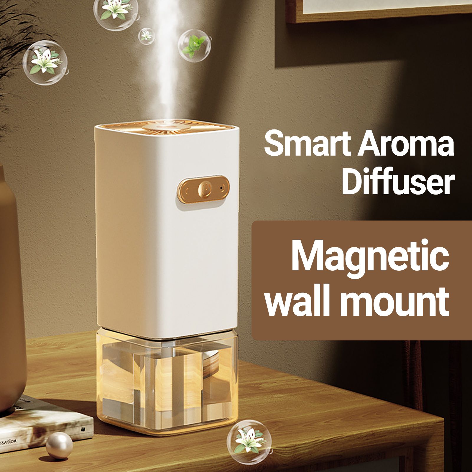 Essential Oil Humidifier Easy Installation Punch-free Ultrasonic Aroma Diffuser