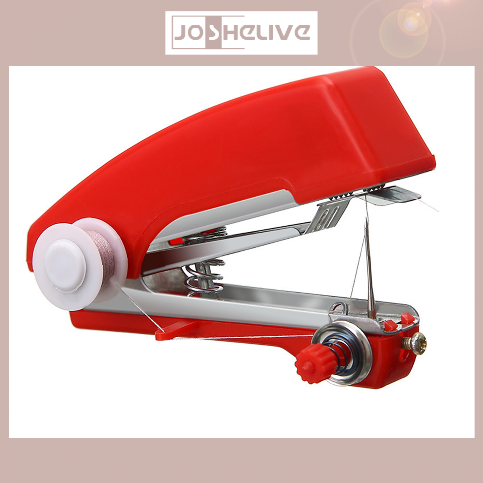 1PC Needle Arts Tool Small Sewing Machine Home Manual Pocket Sewing Machine Mini Travel Portable Multifunctional Tailoring Machine with durability