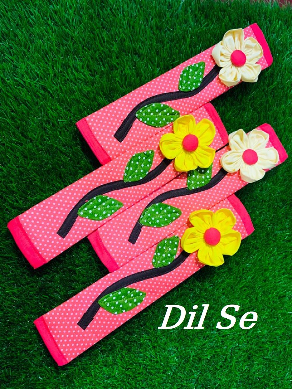 2PCS Flower Design Door/ Refrigerator Handle Cover (11"/6") Fridge Door Handle Gloves Home Decor Kitchen Accessories Exquisite Product