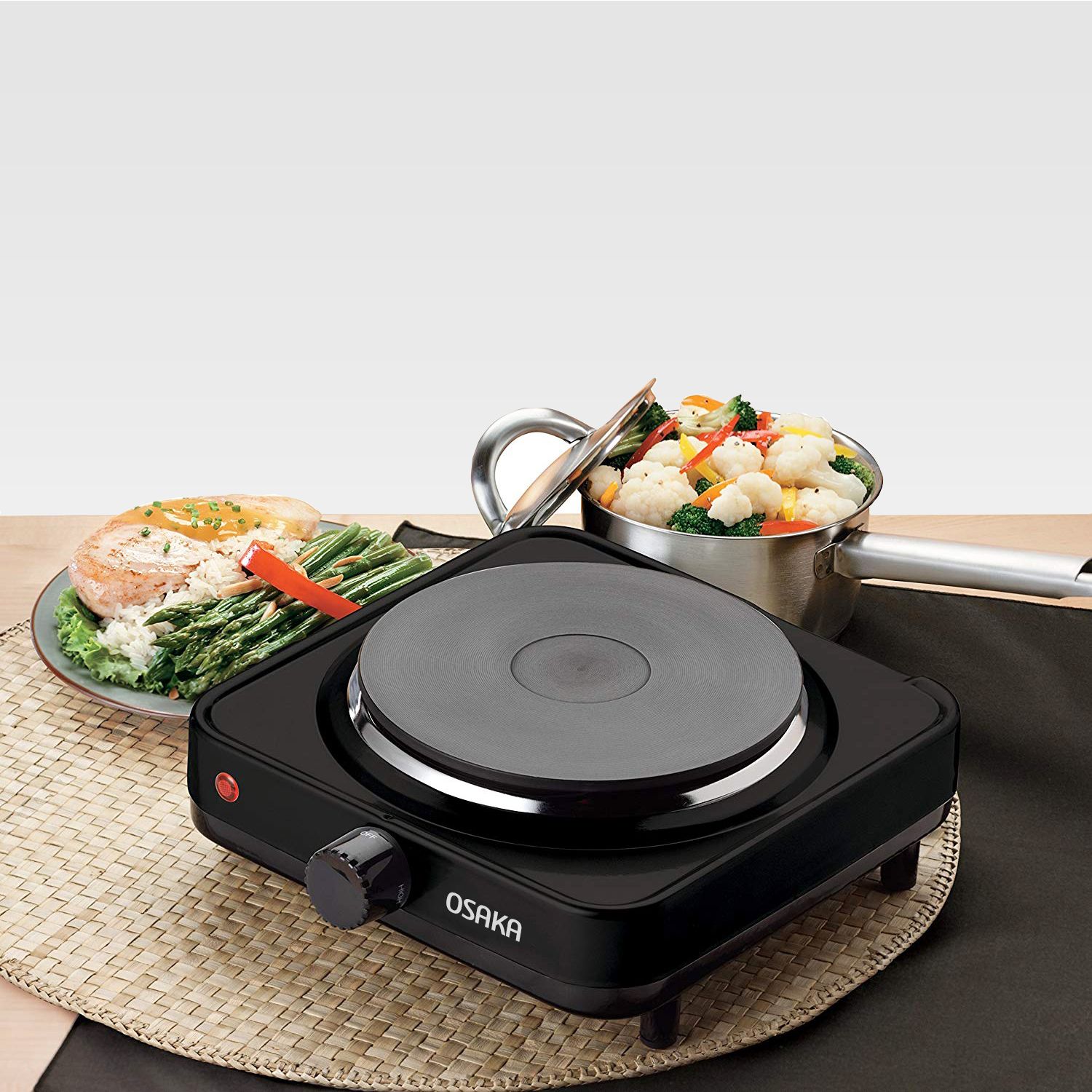 Electric Stove Hot Plate for Home, Hostel, Office- Black