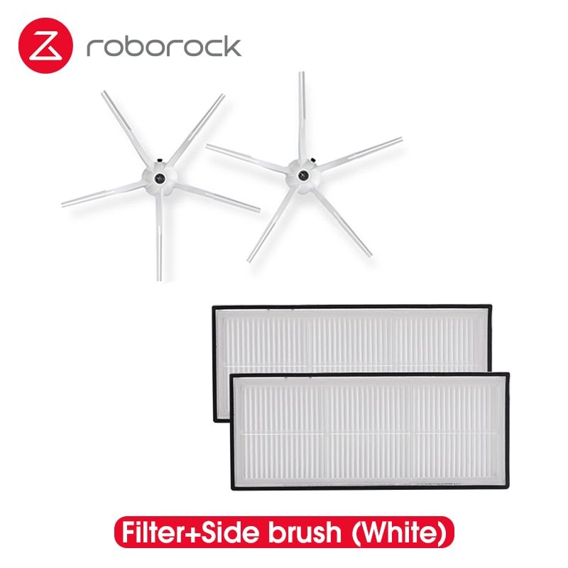 Roborock S7 Accessory of Washable Filter Detachable Rubber Main Brush Mop Cloth Side Brush Vacuum Cleaner (optional)-Brush n Filter 1