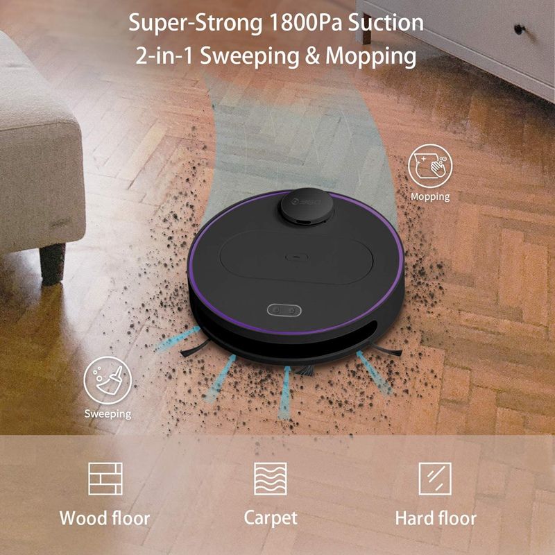 5 Piece Robot Vacuum Cleaner Spare Parts Side Brushes HEPA Filter Main Brush Replacement for Vacuum Cleaner 360 S6