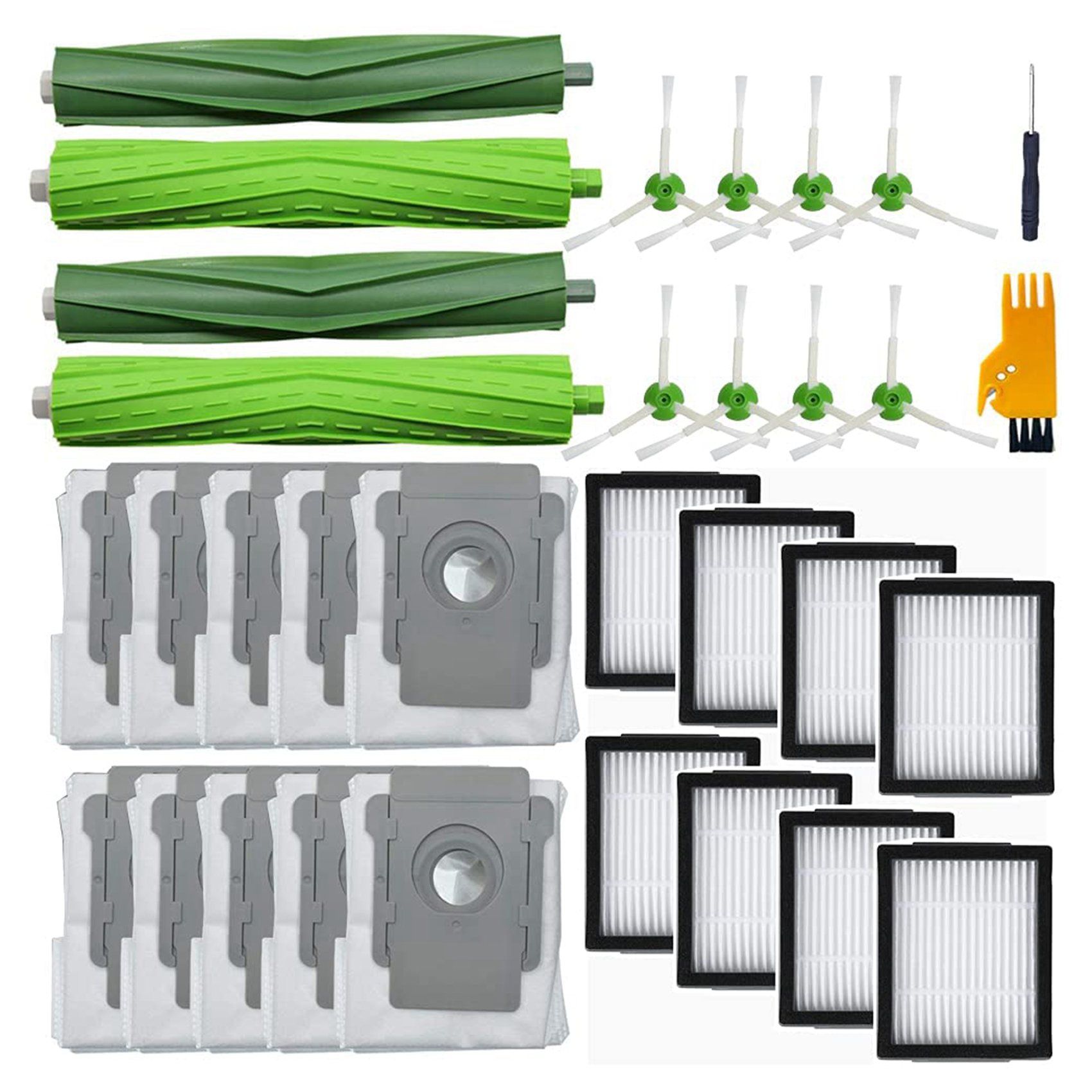 Replacement Parts for IRobot Roomba I7 I7+ I6+ I8 I3+/Plus E5 E6 E7 Vacuum Cleaner Hepa Filters Vacuum Bags Vacuum Bags